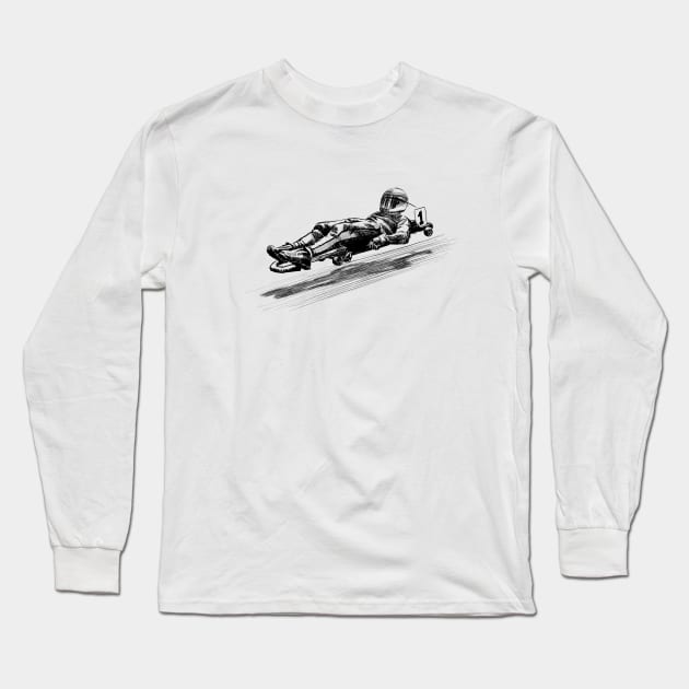 Street luge Long Sleeve T-Shirt by sibosssr